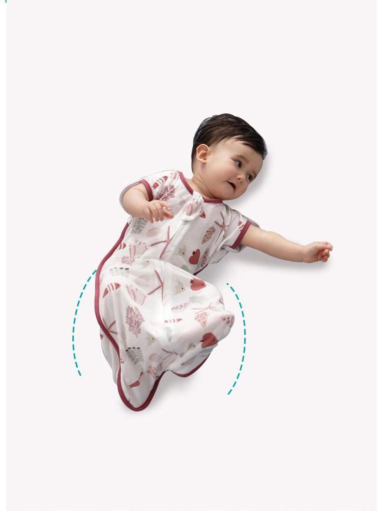 Newborn Anti-Startle Swaddle Sleeping Bag with Stretch Sleeves