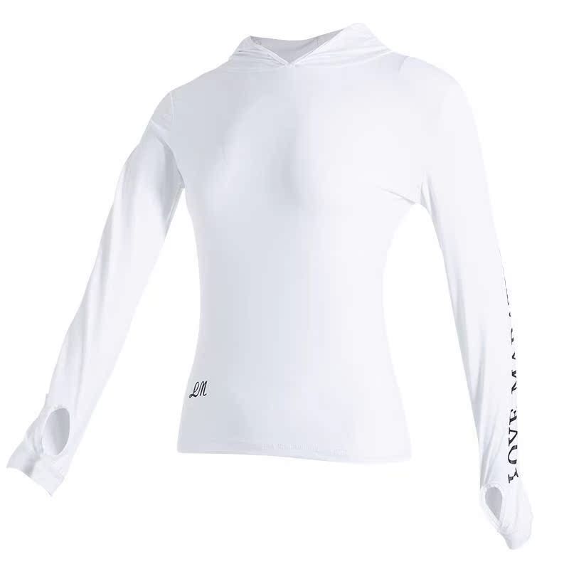 

Женская осенне-зимняя облегающая кофта с длинным рукавом для тренировок, для утренних пробежек, для профессиональных тренировок, для упражнений, одежда для йоги YZ21007 White S