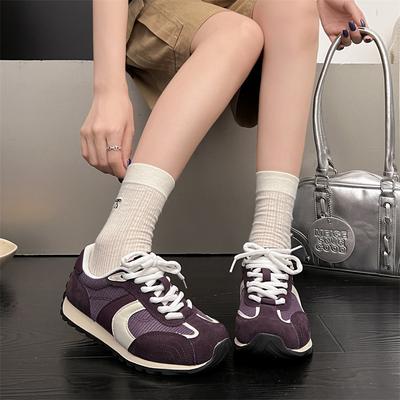 Retro Classic Thick-soled Heightening Breathable German Training Shoes Women's 2025 New Summer Casual Versatile Forrest Gump Sports Shoes