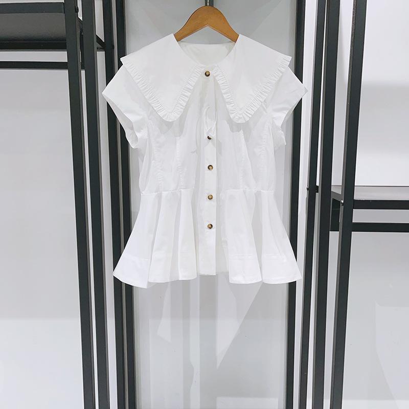 Nordic Niche 2026 Early Spring Doll Collar Ruffle Shirt 26067 Small
