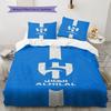 Al-Hilal Saudi FC Pattern Bedding,Quilt Set Quilt Cover Pillowcase Home Birthday Gift(1 * Duvet Cover + 2 * Pillowcase, Without Core)