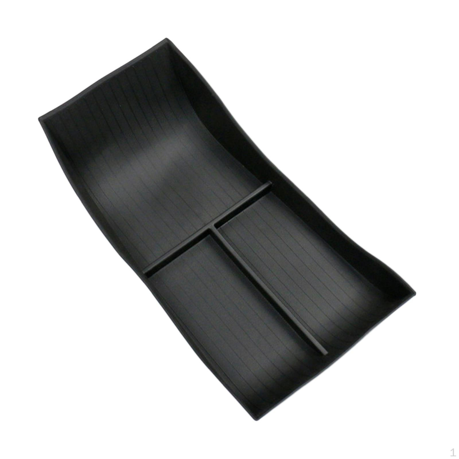 

Console Lower Organizer/ TPE Armrest Insert Storage Box/ for Seal Interior Accessories Durable/ чорний