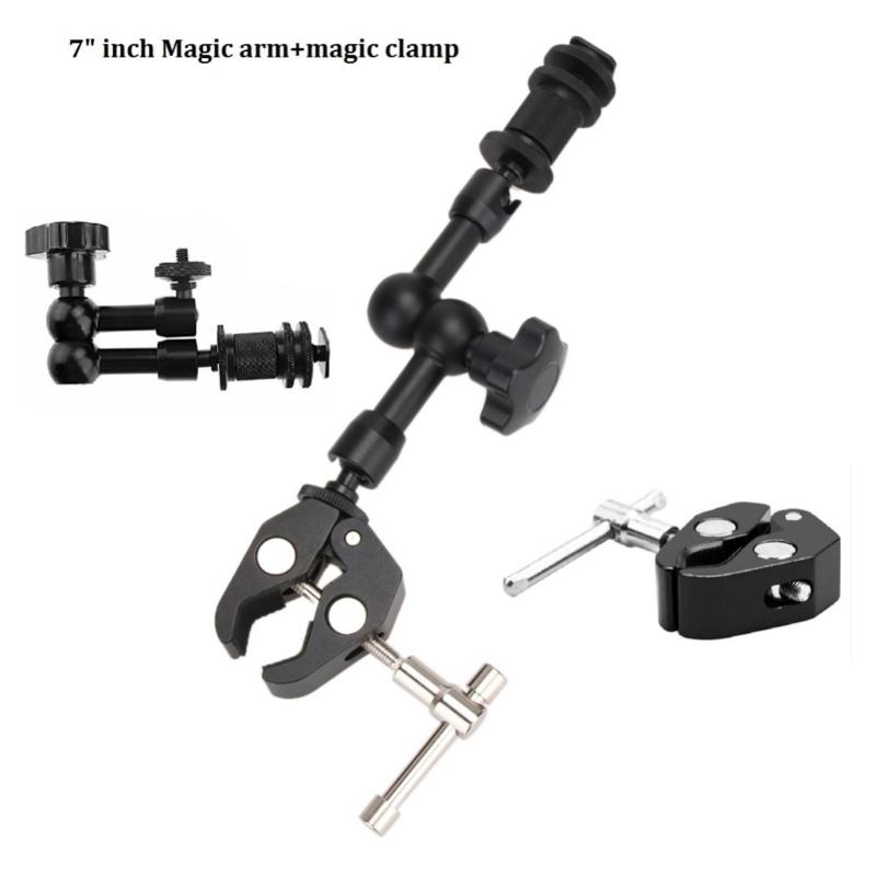 Heavy Duty Multifunctional Super Crabbing Clamp 1/4inch 3/8inch Screw Thread Adapter for Camera Photography Light