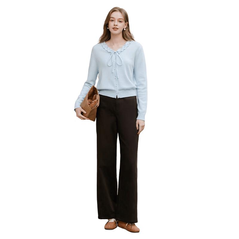Xiangying Cloud Soft V-Neck Knit Cardigan for Women M