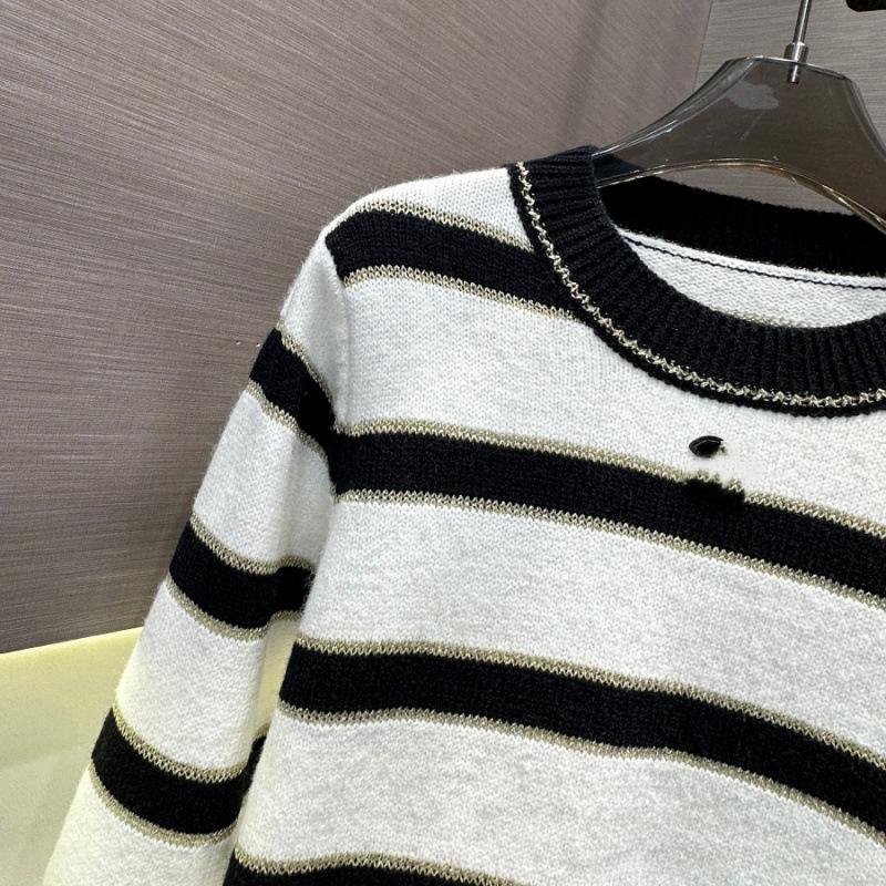 Trendy Striped Color Block Knit Pullover Sweater - Casual, Versatile, and Age-Reducing for Autumn/Winter