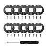 Bottle Opener Inserts Kit Stainless Steel Round Bottle Opener Inserts with Screws and Screwdriver for Bottle Opener DIY Mould1