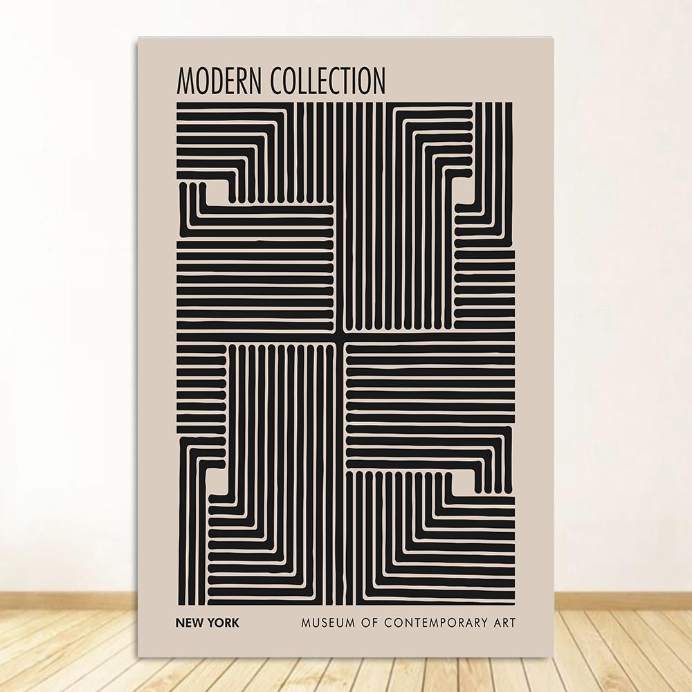 

Nordic Simple Wall Art Vintage Flowers Modern Abstract Black and White Posters and Prints CanvasPaintings Murals Living Room Home Decoration 20x30cm