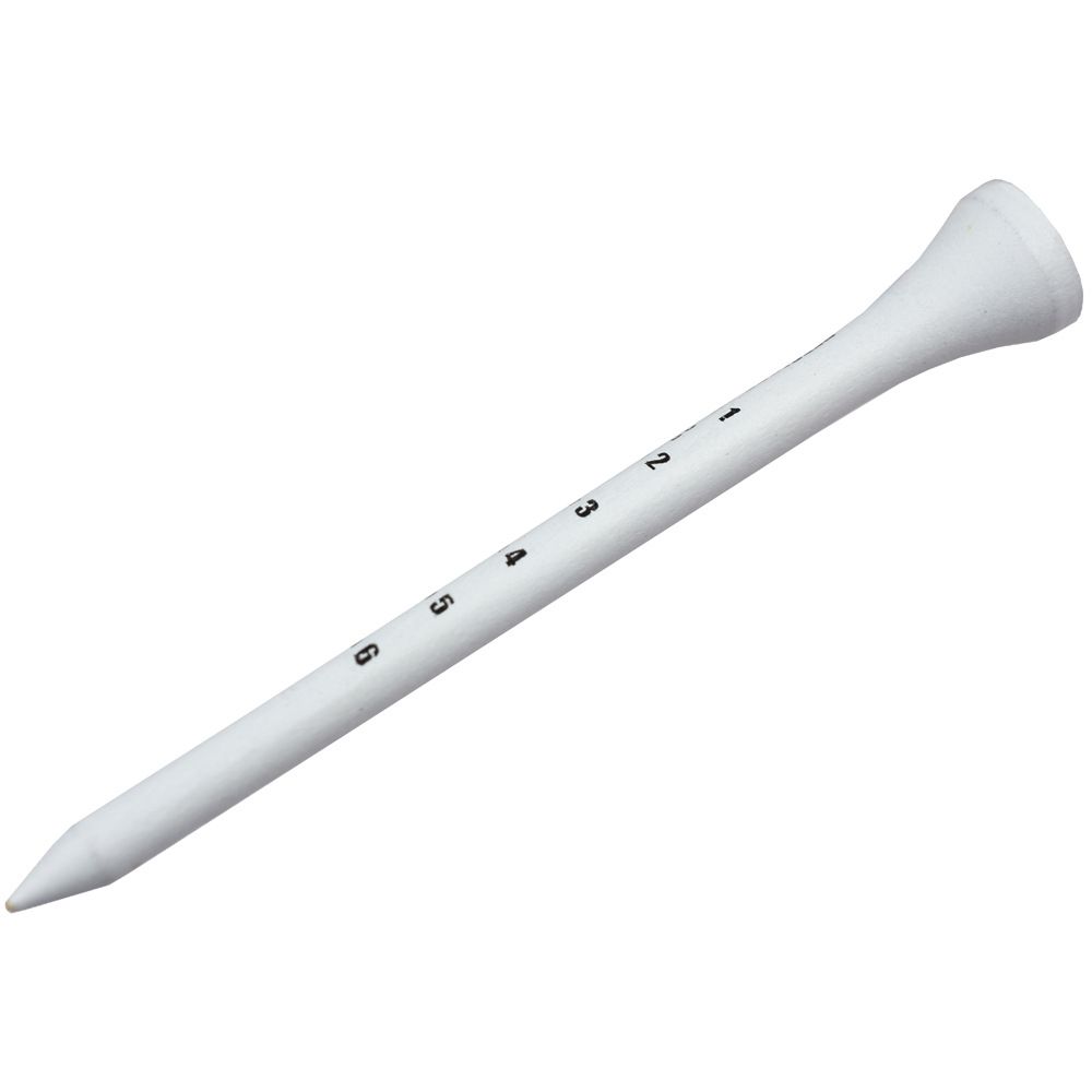 Wooden Scale White 83mm Golf Tees Tee Golf Holder Ball Socket