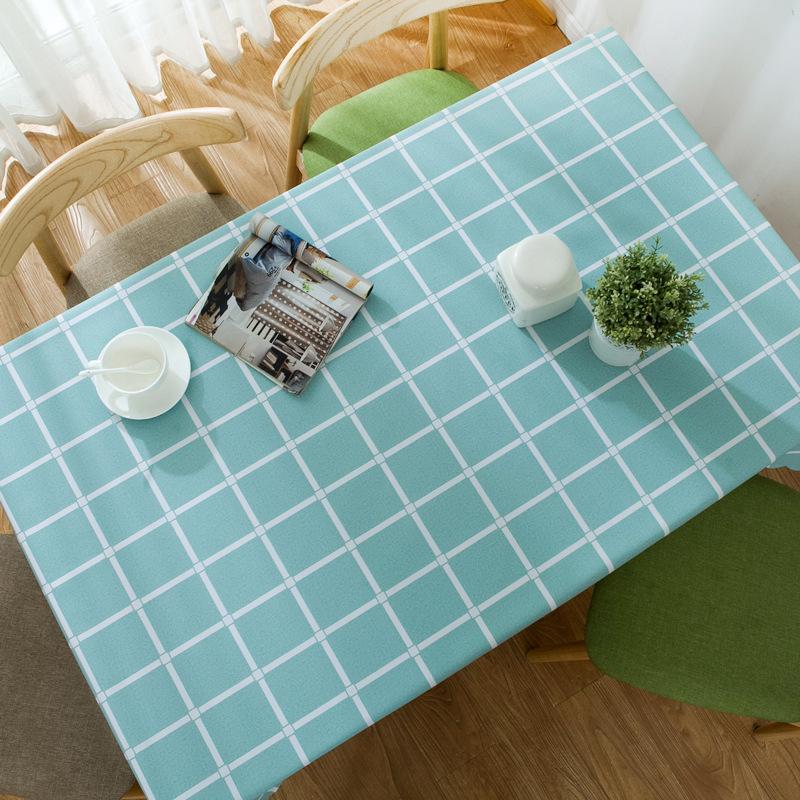Водонепроницаемая и маслостойкая скатерть, не оставляющая следов, термостойкая скатерть, клетчатая ПВХ, бытовая скатерть для обеденного стола, накладка для журнального столика, пластиковая круглая скатерть 60*60cm