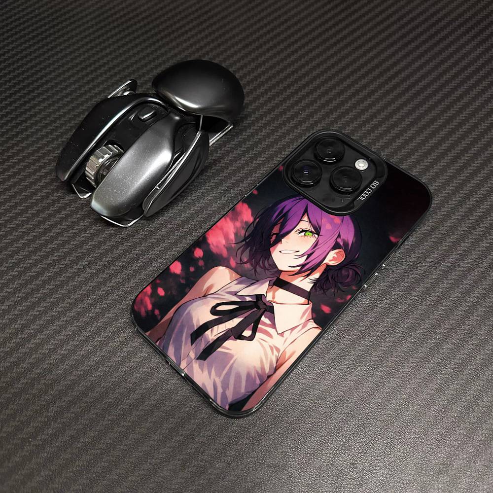 

Anime Chainsaw Man Reze Arc Phone Case For IPhone 17 16 15 14 11 12 13 Pro Max Pro Plus Colored Silver Cover iPhone 16pro max