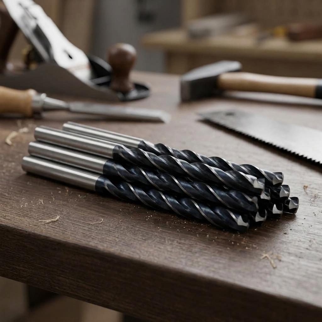 7pcs Drill Bit Long Wood Drill Bit Set 4-12mm Spiral Brad Point Bits 300mm Length For Deep Drilling Woodworking Tools Parts