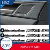 Hot 2025 For AMG W124 4 Pieces/set of Modified Car Logo Audio Stickers Suitable for Mercedes Benz A B C E G-Class AMG W176 W166