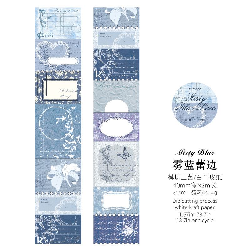 

1 Roll 4x200cm Vintage Writable Label Tape Sticker Journal Scrapbook Decor Supplies Removable Handwritten Marking Tape