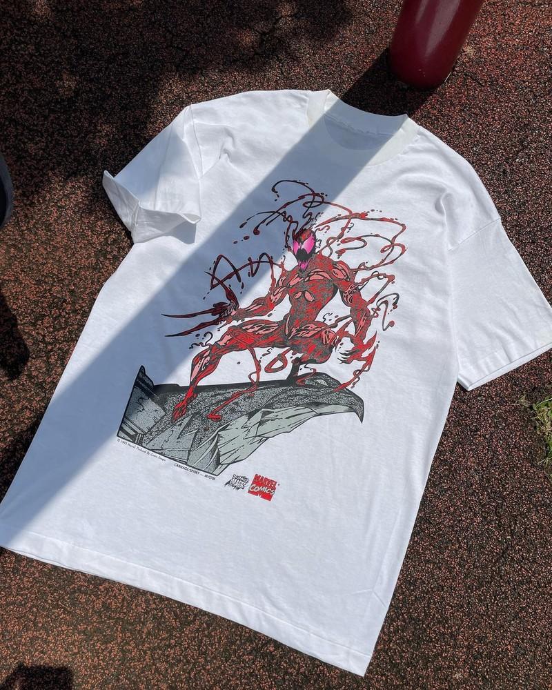 

НОВАЯ футболка Marvel Carnage Spidey 1993 года Размеры S-5XL Репринт Унисекс XL