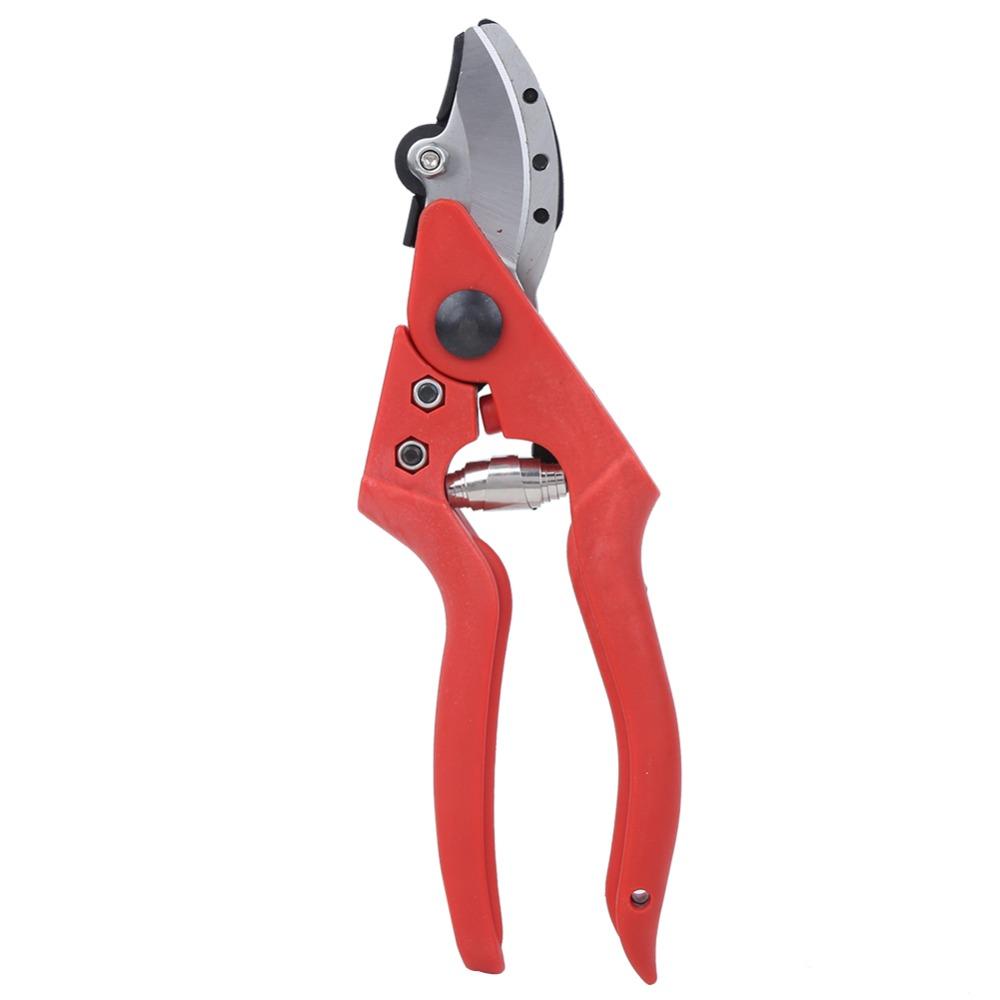 Red Garden Scissors Hand Operated Picking Scissors Professional Bonsai Pruner