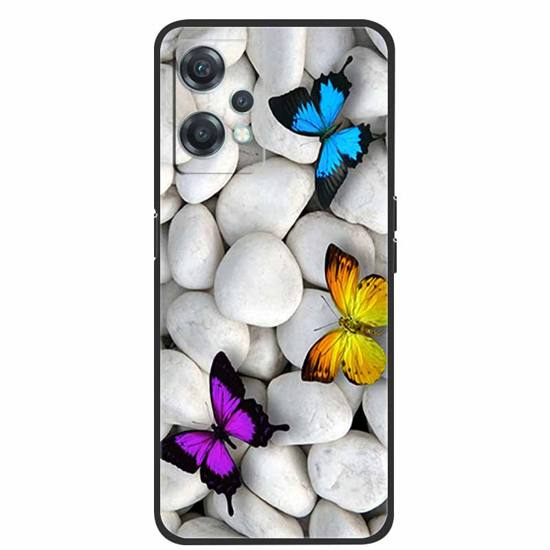 For OnePlus Nord CE 2 Lite 5G Cases Black Silicone Luxury Bumper TPU Case Cover Capa For OnePlus Nord CE 2 5G Shockproof Cases