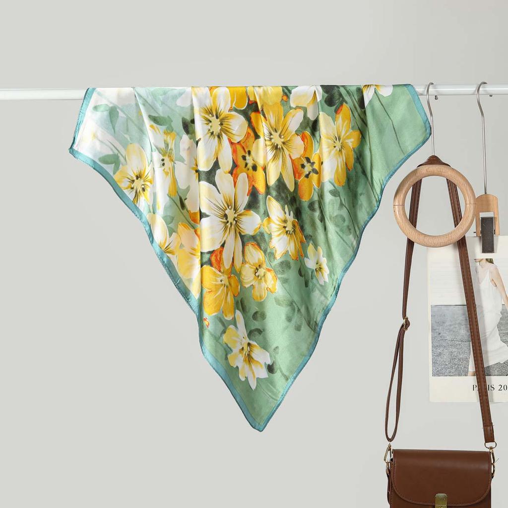 70CM Ladies Fashionable Silk-Feel Small Square Scarf