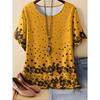 Summer Womens Retro 3D Printed Color Striped T-shirt Pattern Loose Comfortable Breathable Large Size Fashion O-neck T-shirt