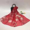 Summer versatile scarf long scarf beach sun-proof silk scarf women's small shawl scarf chiffon thin scarf