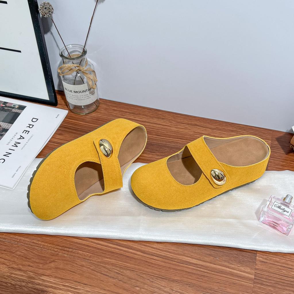 Grape mother summer new empty single shoes women's small inner height increase platform Boken shoes 2025 outer wear casual shoes