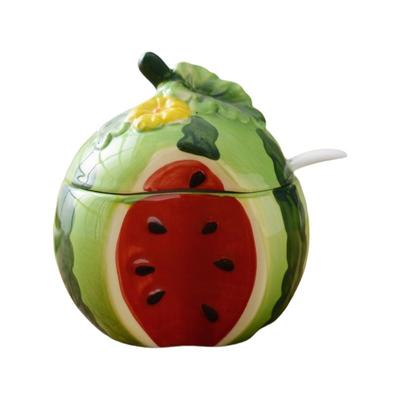 Household Goods Fruit-shaped Ceramic Spice Jar Japanese-style Cartoon Spice Container Decorative Spice Storage Jar Restaurant