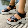 Fashion Chunky Platform Sandals for Women Summer New Thick Bottom Sports Sandals Woman Plus Size 42 Fashion Wedge Heel Sandalias Mujer