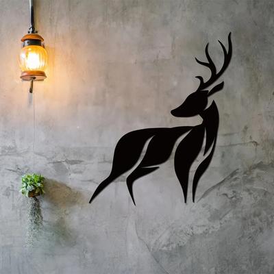 Deer Wall Art Metal Sign – Perfect Wildlife Lover Gift, Nature-Inspired Wall Decor, Elegant Metal Decoration for Any Space