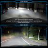 MAXGTRS Plug& Play H4 LED Headlight Mini Projector Lens LED Auto Lamp 110W Light 12000LM