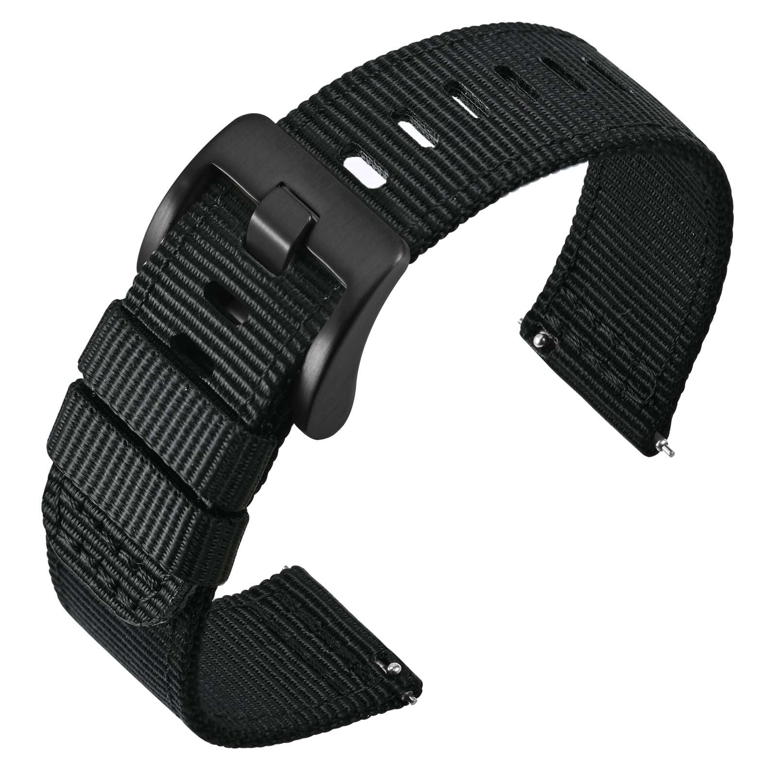 

[ANNEFIT] Nylon Watch Band, Military Watch Replacement Band, Fabric 2 Line Nylon Strap, Quick Release, 20 mm, Nylon 20 mm