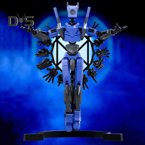 Robot Akciófigura Kiegészítőkkel Mozgatható Ízületek Robot Modell Játék Artikált Bábfigura Otthoni Irodai Dekoráció Dísz