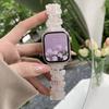 Butterfly Resin Strap for Apple Watch S10-Elastic Retractable Resin Watch Band Female Bracelet for iWatch10/9/8/7/6/5/4/3/2/1/Se/Ultra/Ultra2 42mm