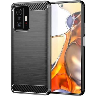 Coque De Protection - E.F.CONNECTION - Xiaomi 11T 5G - Motif Traits Acier - Noir - Souple