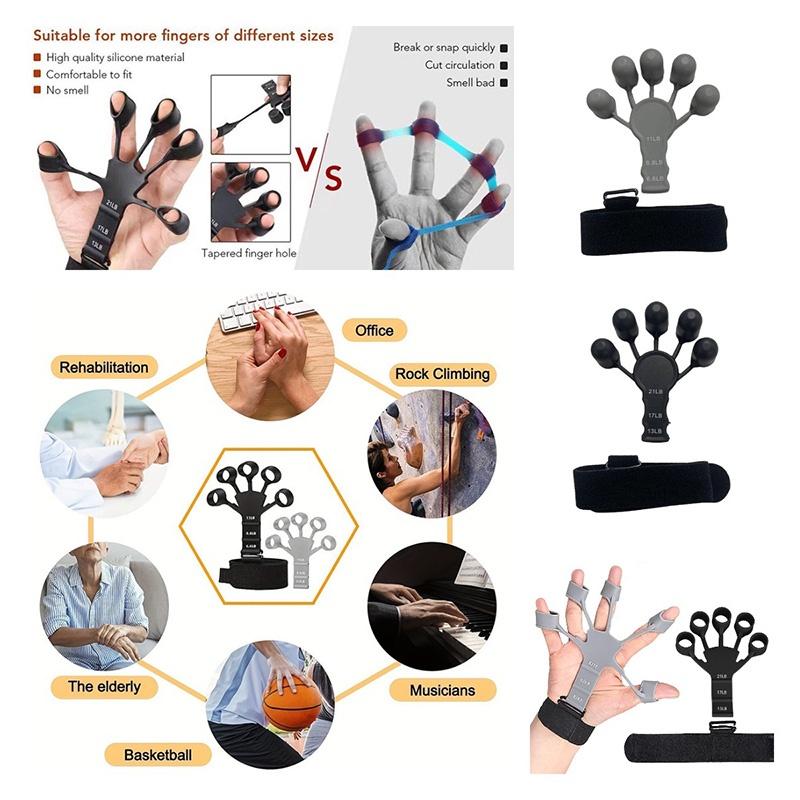 Grip Strengthener Finger Stretcher Hand Training Elastic Band Fitness Equipment