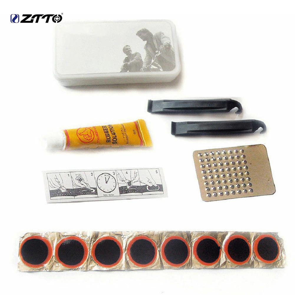 ZTTO MTB Bike Bicycle Tyre Pry Bar Levers Patch Glue Tire Repair Tool Accessory Kit