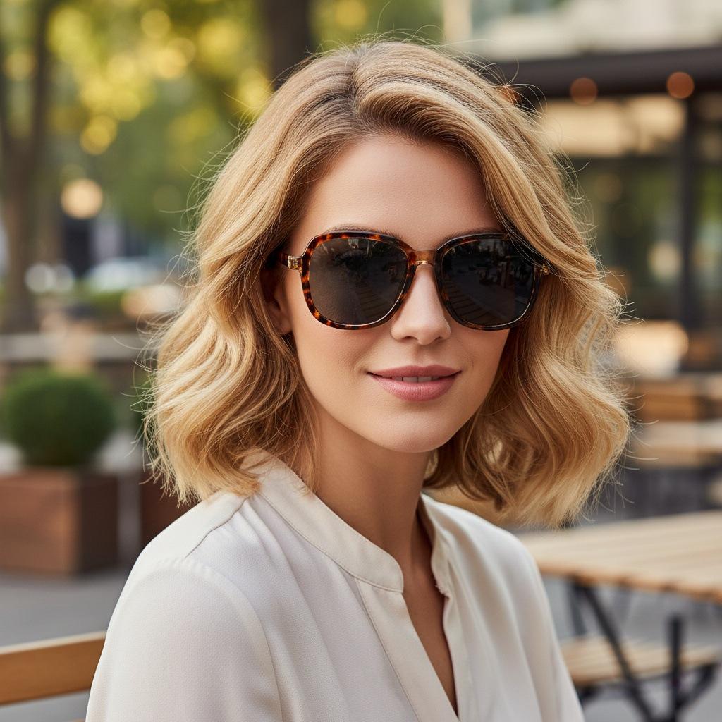 European Retro Square Frame Sunglasses - Versatile Unisex Street Style, Influencer Fashion, High-End Feel