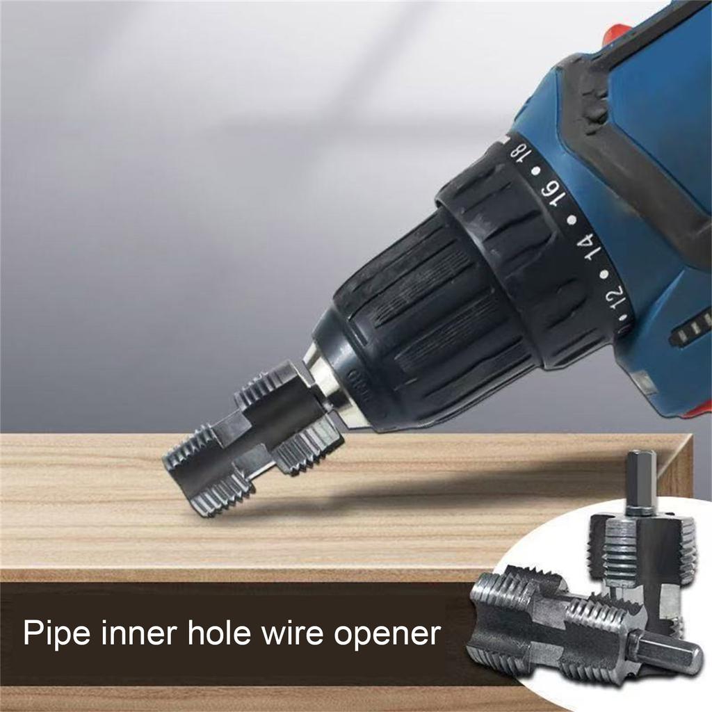 PVC Pipe Threading Tool for Electric Drill Compact PVC Pipe Threader Set Threading Tool for Efficient Pipe Installation