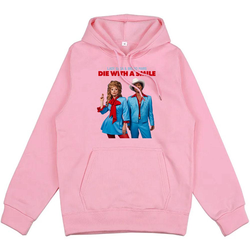 

Толстовки Bruno Mars Die with A Smile, толстовка с графическим принтом Lady-Gaga, Ropa Hombre, толстовки, зима, длинный рукав M