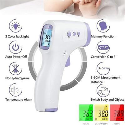 Non-contact Infrared Forehead Thermometer, Touchless Instant Read Digital Infrared Thermometer Gun For Infants And Adults