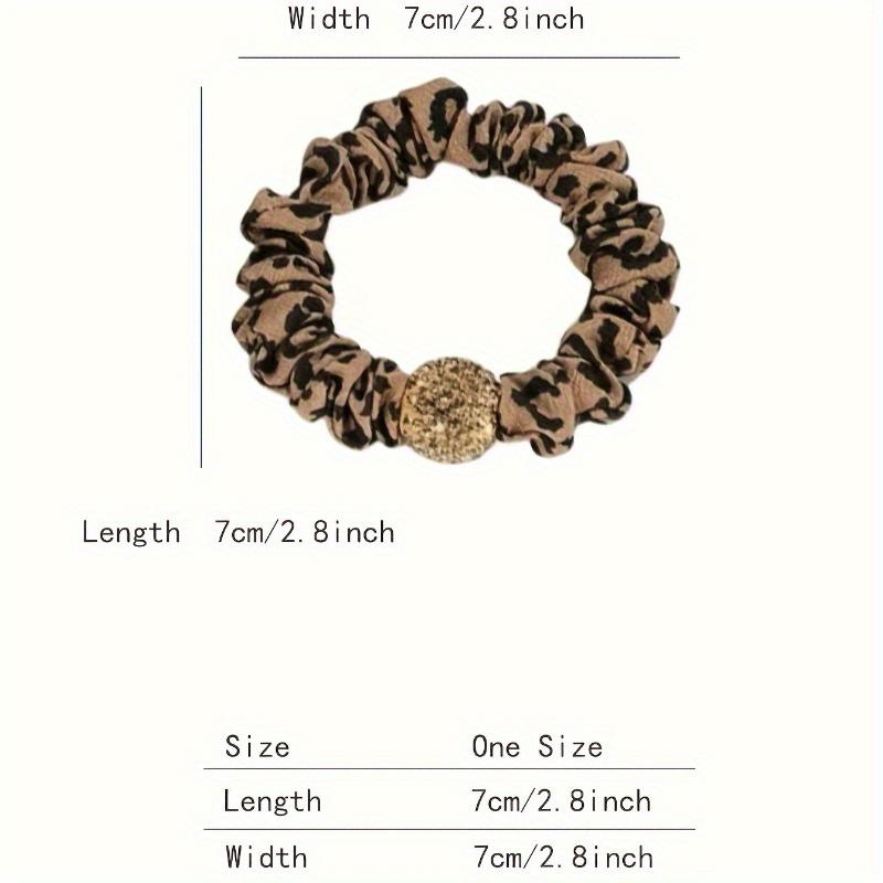 

Новая мода с высокой эластичностью, леопардовым принтом и стразами, повязка на голову с шариком, идеально подходит для женских хвостиков и пучков. 1pcs