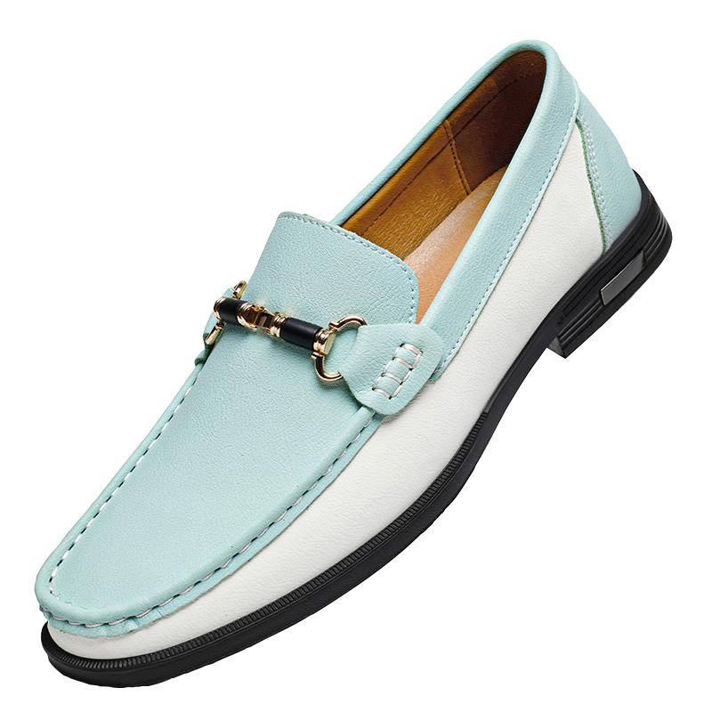 Italian Genuine Leather Business Shoes Men Casual Leather Dress Office Shoes Breathable Slip On Driving Loafers Plus Size 38-47