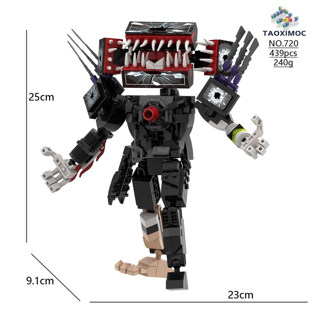 Skibidi Toilet Building Blocks Zombie Skibidi Toilet Logo The Audio Man And Camera Titan Man Building Block DIY Bricks Toys