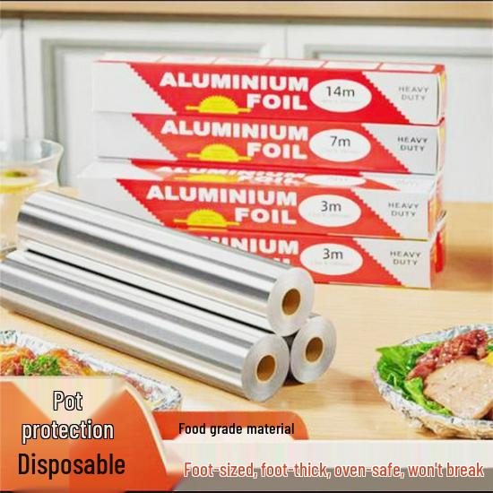

Thickened Aluminum Foil for BBQ, Baking, and Roasting 3m x 30cm x 10 micron