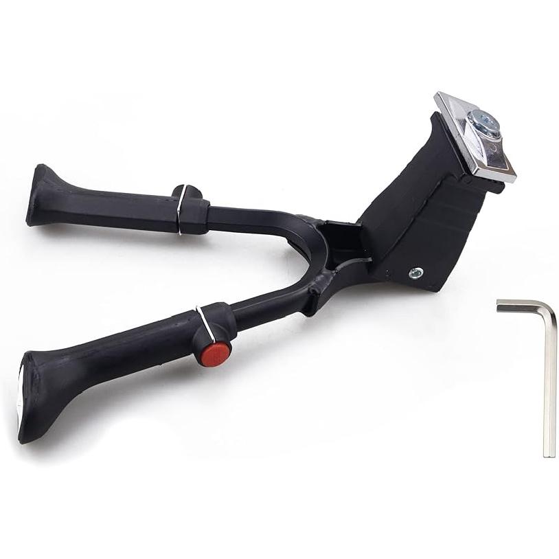 WEEROCK Adjustable Height Bike Kickstand Aluminium Alloy Double Leg Kick Stand Fits For 24/26/28 Inch Single Speed Bicycles