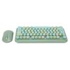 USB Keyboard Mouse 2.4GHz Wireless Ergonomic Retro 75 Keys Full Size Gaming Keyboard Mouse Set for Computer Laptop