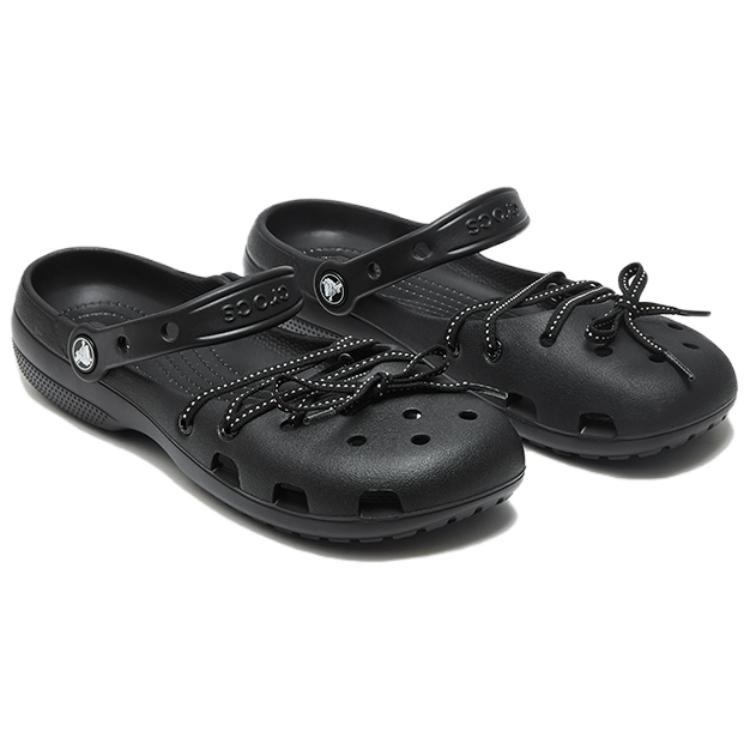 Crocs Elegant Versatile Classic Ballet Clogs Women Clogs Black 215964-001