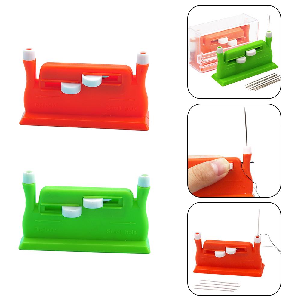 Sewing Tool with Easy Automatic Needle Threader Multifunctional Double ended Thread Guide Wire Needle Insertion
