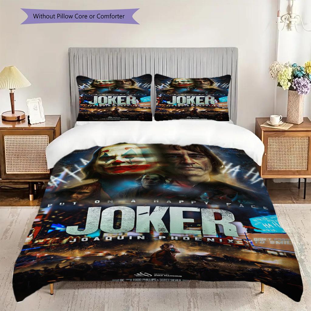 Joker Dark Clown'S Tale Threepiece Set 1 Duvet Cover 2 Pillowcase Without Core Duvet Cover And Pillowcase Soft And Comfortable