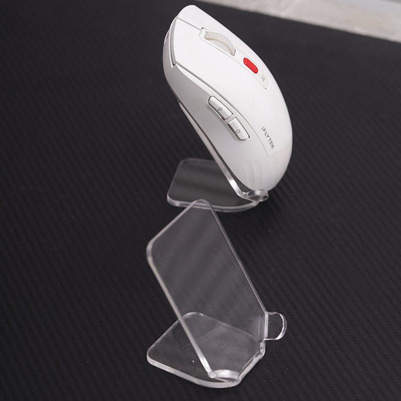 Acrylic Mouse Stand Transparent Storage Holder for Desk Display Rack Fits All Mouse Types Perfect for Home School Office Workspace