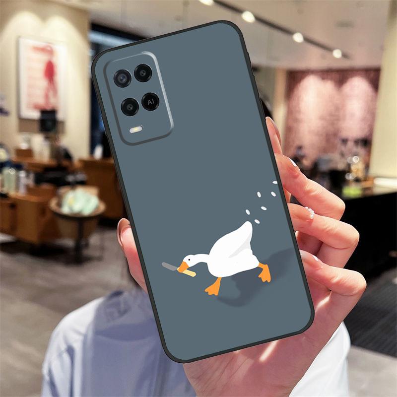Cartoon Niedrige Gans Spiele Hülle Für Oppo A78 A98 A79 A18 A38 A58 A40 A60 A80 A16 A76 A96 A15 A74 A94 A54 A17 A77 Abdeckung