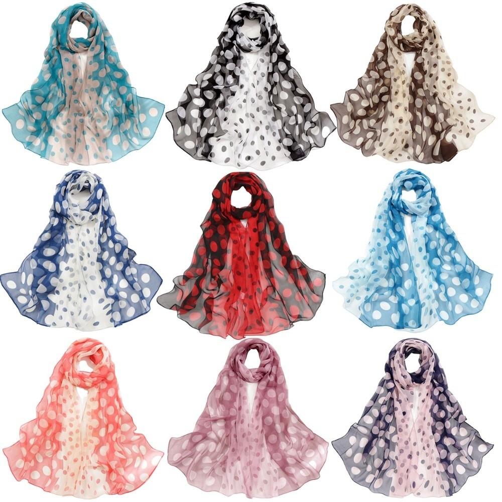 Sunscreen Shawls Wraps Scarves for Women Summer Head Wraps Polka Dot Scarf Air Conditioner Shawl